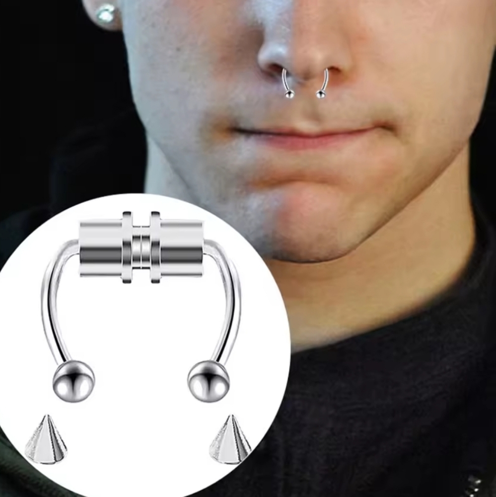 3 Fake Septum Rings - Picture 3 of 5